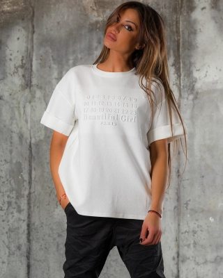 Beautiful Girl T-Shirt, White Color