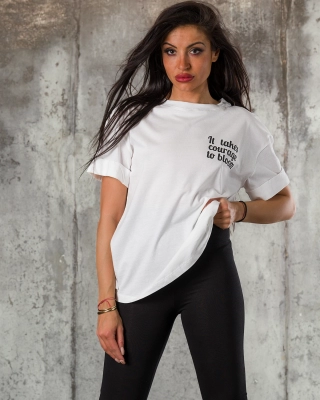 It Takes Courage T-Shirt, White Color