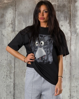 Love & Welcome T-Shirt, Black Color