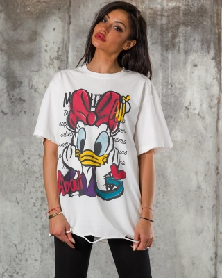 Daisy T-Shirt, White Color