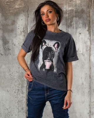 Spa Day T-Shirt, Grey Color