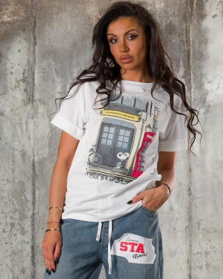 City View T-Shirt, White Color