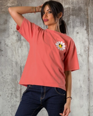 Alyssa T-Shirt, Orange Color