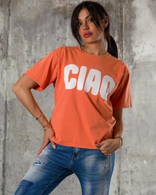 Ciao T-Shirt, Orange Color