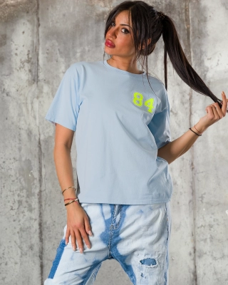 84 T-Shirt, Blue Color