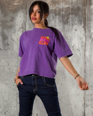 Surf Club T-Shirt, Purple Color