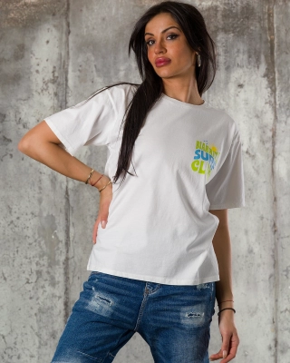 Surf Club T-Shirt, White Color