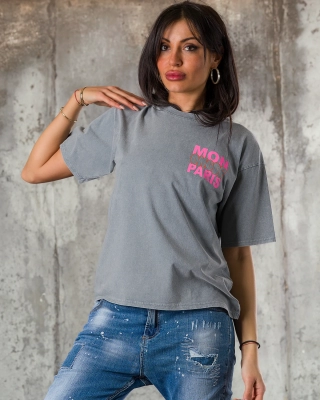 Emilie T-Shirt, Grey Color