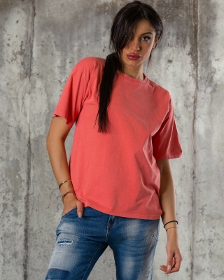 Many Times T-Shirt, Coral Color