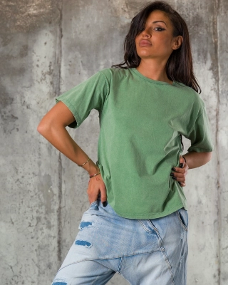 Many Times T-Shirt, Green Color