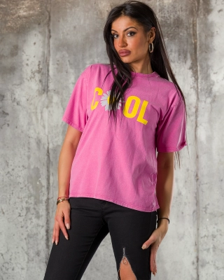 Flower Child T-Shirt, Pink Color