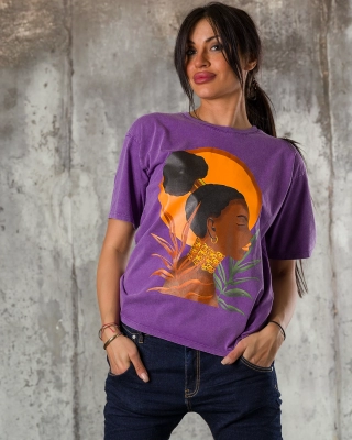 Sunrise T-Shirt, Purple Color
