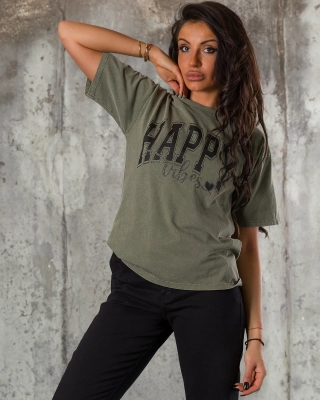 Allegra T-Shirt, Military Color