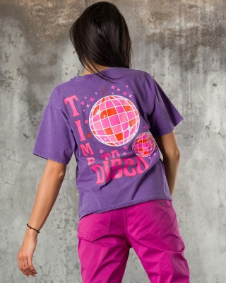 Disco Time T-Shirt, Purple Color