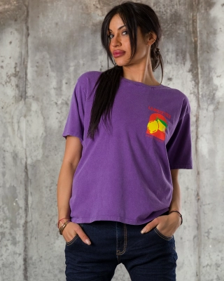 Amalfi Coast T-Shirt, Purple Color