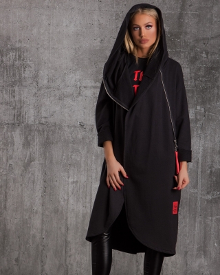 London Long Cardigan, Black Color
