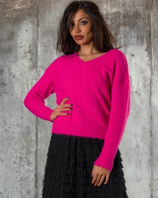 Dreamy Sweater, Fuchsia Color