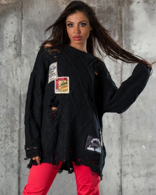 Regina Sweater, Black Color