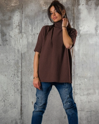 Пуловер Warm Inside, Кафяв Цвят