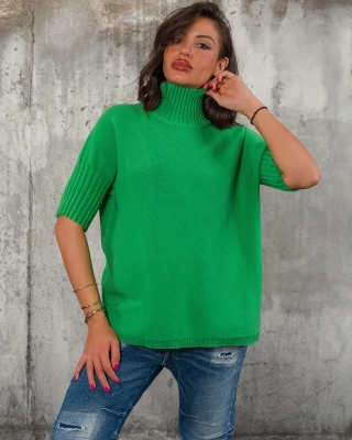 Пуловер Warm Inside, Зелен Цвят
