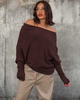 Пуловер Tell Me Lies, Кафяв Цвят