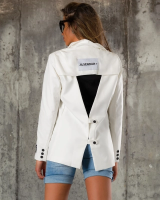 Feel It Blazer, White Color