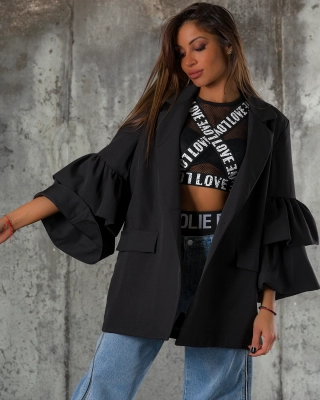 Epidote Blazer, Black Color