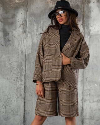 Key Outfit Blazer, Beige Color