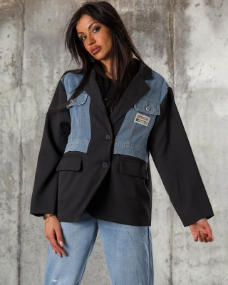 Get Noticed Blazer, Black Color