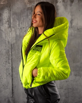 Studio Puffer Jacket, Yellow Color