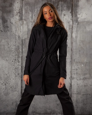 Real Charm Hooded Jacket, Black Color