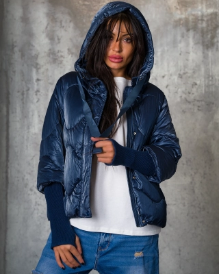 Tell A Story Jacket, Navy Color
