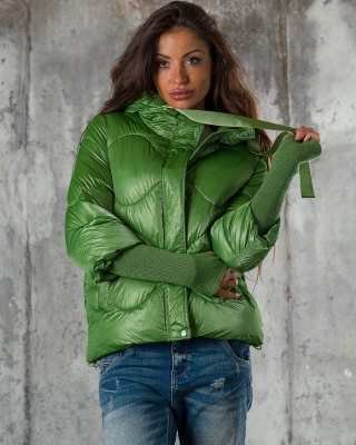 Tell A Story Jacket, Green Color