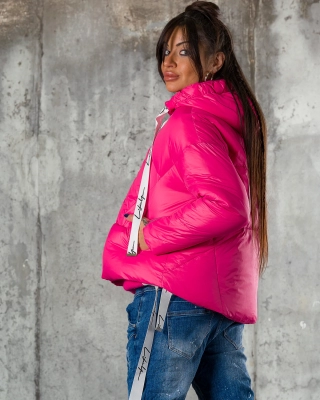 Written On The Wall Jacket, Pink Color