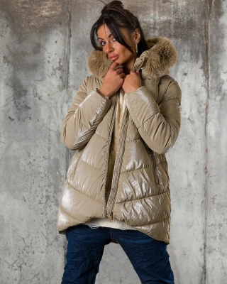 Bring Us Closer Jacket, Taupe Color