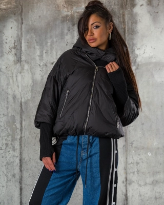 Rubi Jacket W/ Natural Down, Black Color