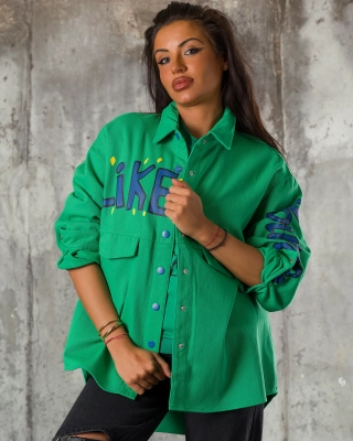 Work It Jacket, Green Color