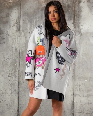 Always Myself Coat, White Color