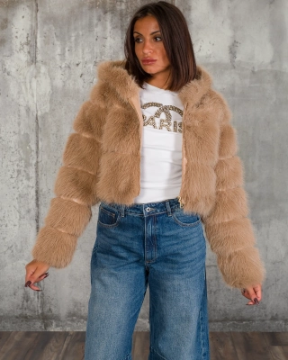 Палто Amplitude, Бежов Цвят