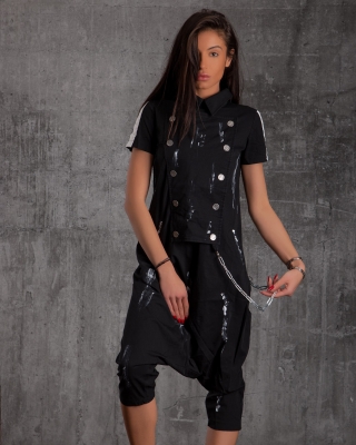 Army Jumpsuit, Black Color