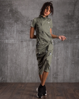 Army Jumpsuit, Green Color