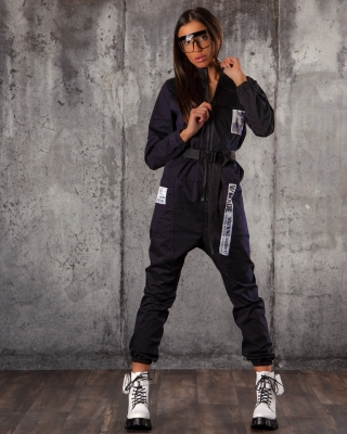 Campania Techwear Jumpsuit, Blue Color