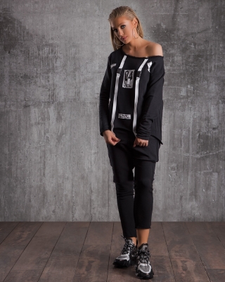 Not Afraid Two-Piece Set, Black Color