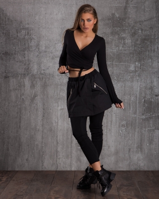 A-1 Day Two-Piece Set, Black Color