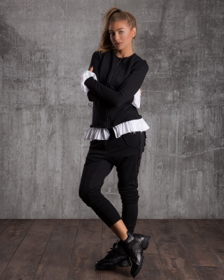 Ying Yang Two-Piece Set, Black Color