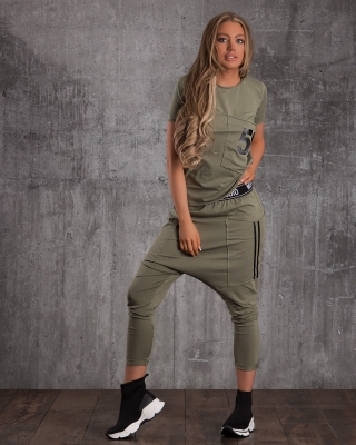 Money Studio Two-Piece Set, Green Color