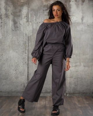 Avianna Two-Piece Set, Dark Grey Color