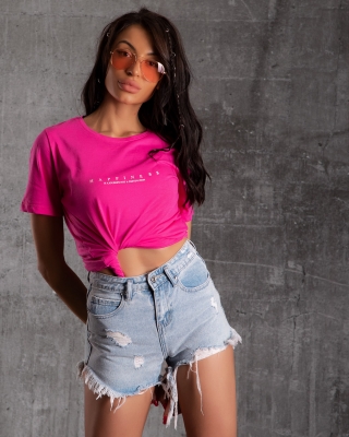 Balada Denim Shorts, Blue Color