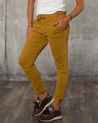 Панталон с връзки Avalanche, Цвят Горчица