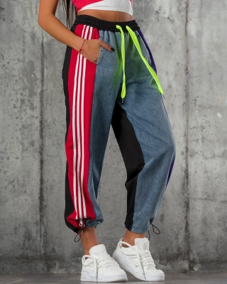 Let's Go Combo Trousers, Red Color